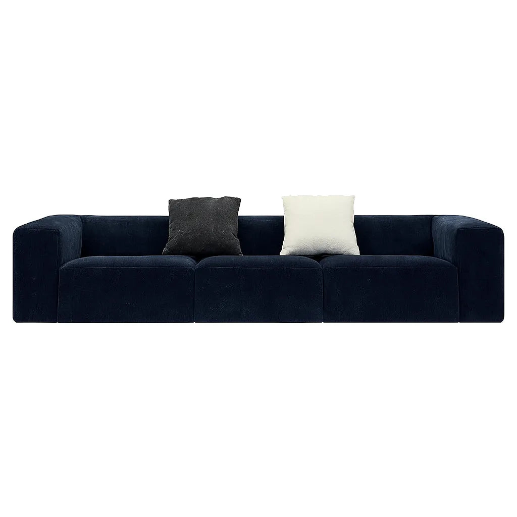 BlockLoom Triple Floor Sofa – Midnight Blue