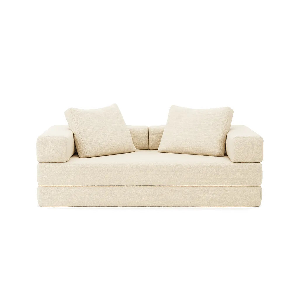 CloudLoom Double Sofa — Minimalist Compression Couch for Modern Living Spaces