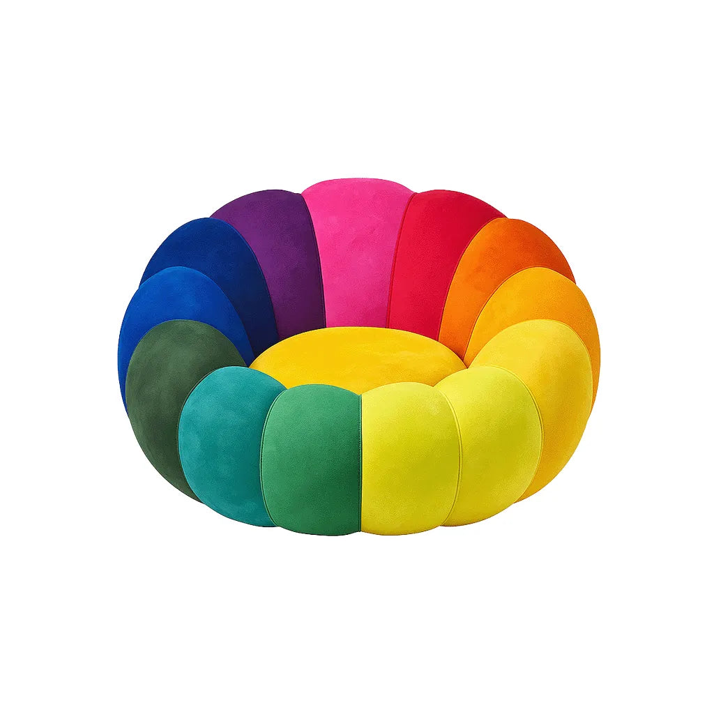 SunBloom Single Floor Sofa – Rainbow