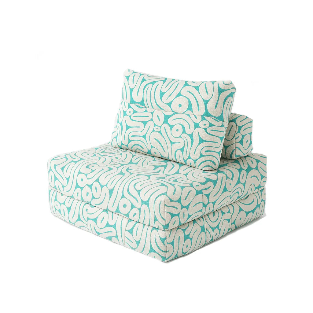 MintLoom Single Floor Sofa — Boneless Compression Chair for Small Spaces