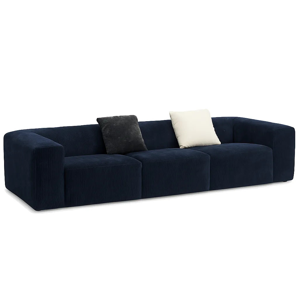 BlockLoom Triple Floor Sofa – Midnight Blue