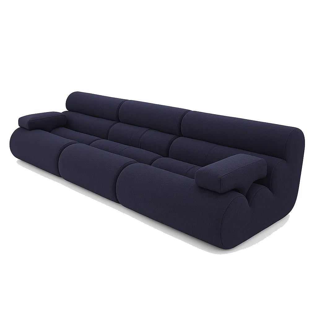 BambooLoom Triple Floor Sofa – Navy