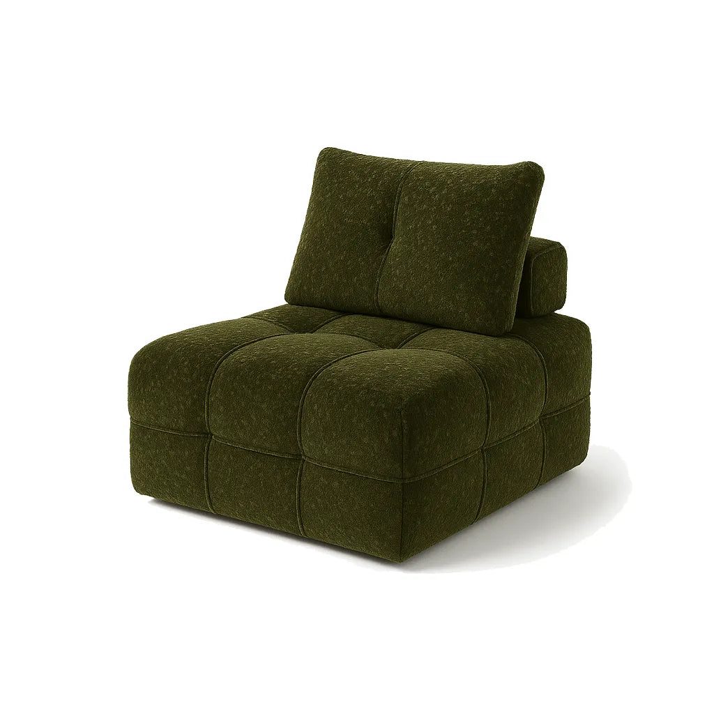 VelvetMoss Single Floor Sofa
