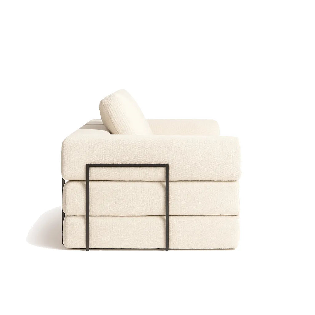 CloudLoom Double Sofa — Minimalist Compression Couch for Modern Living Spaces