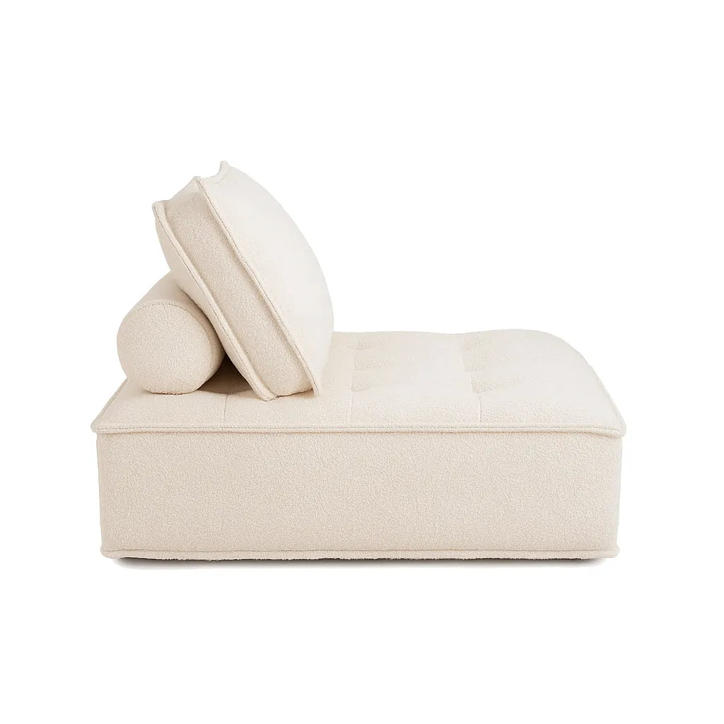 Piedmont Single Floor Sofa – Cream White