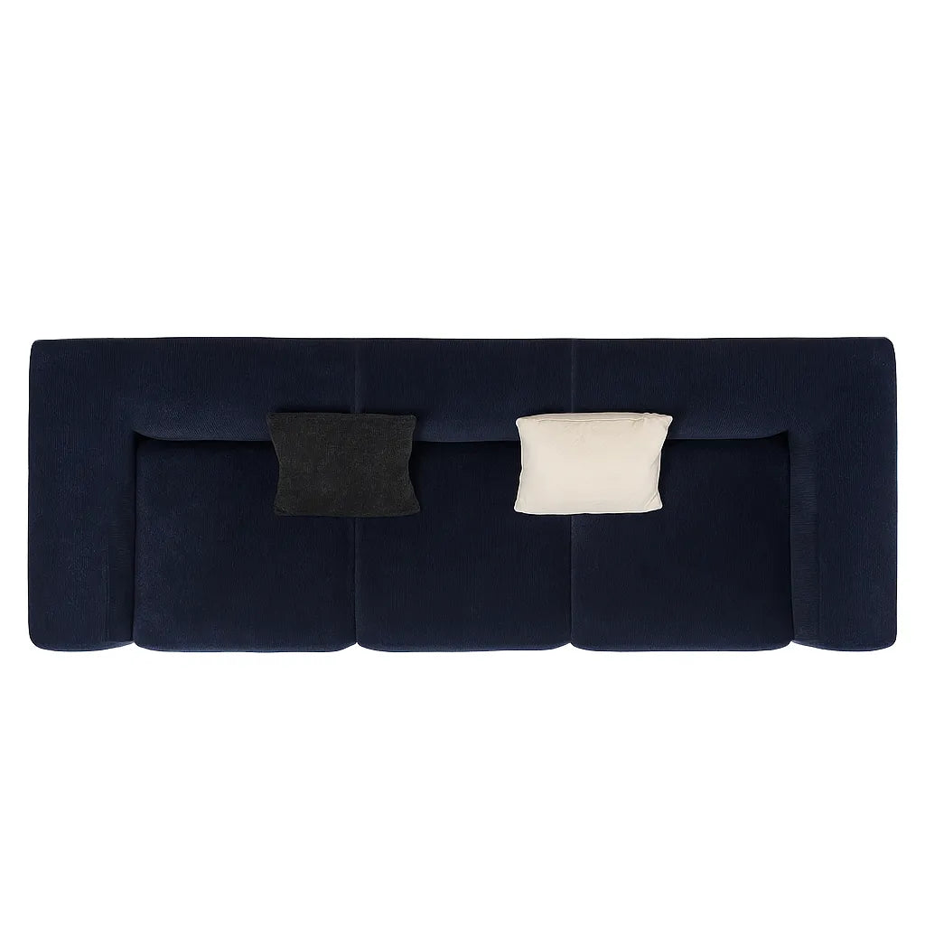 BlockLoom Triple Floor Sofa – Midnight Blue