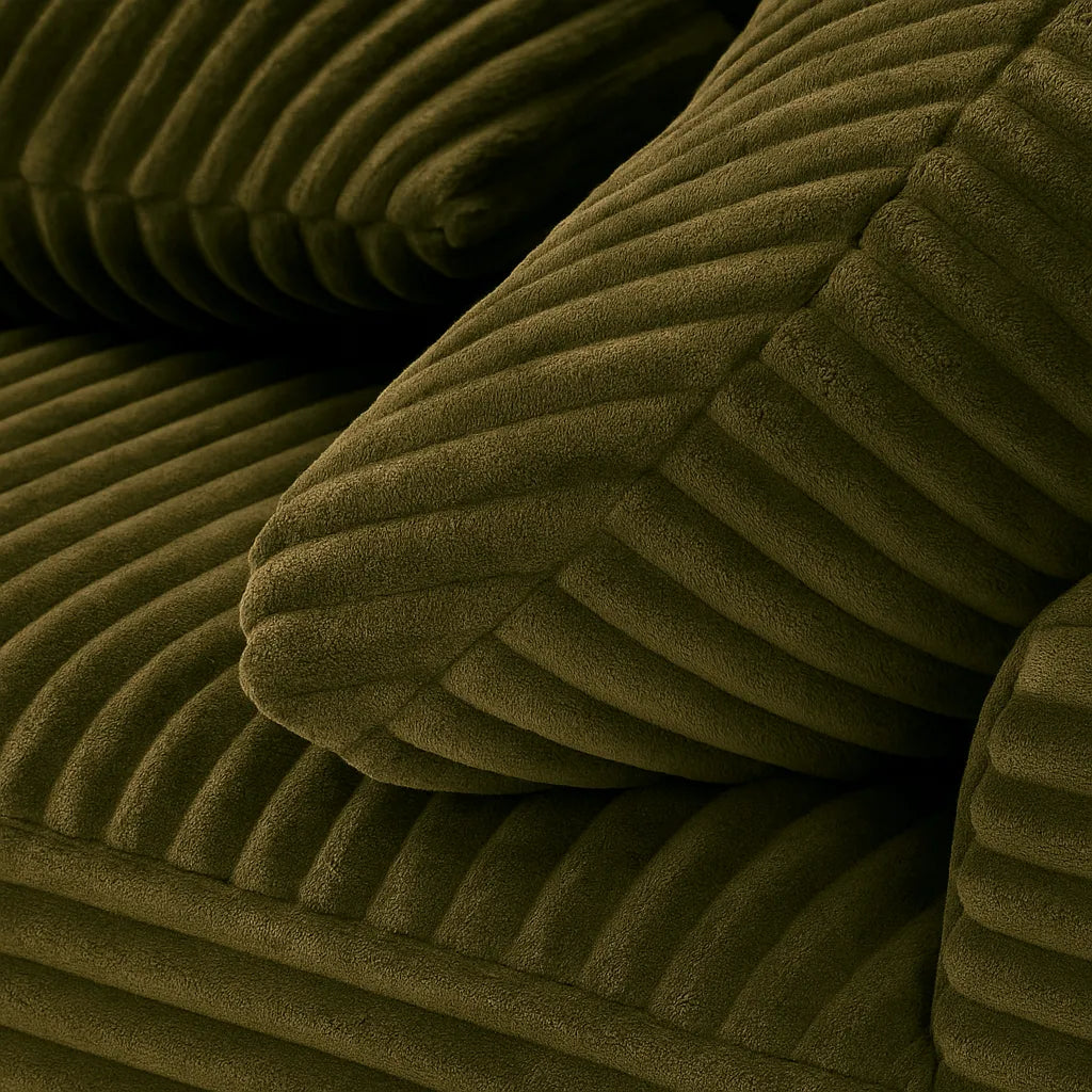 BreadLoom Triple Floor Sofa – Olive
