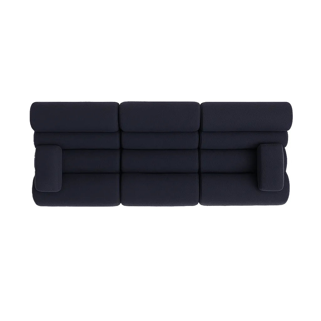 BambooLoom Triple Floor Sofa – Navy