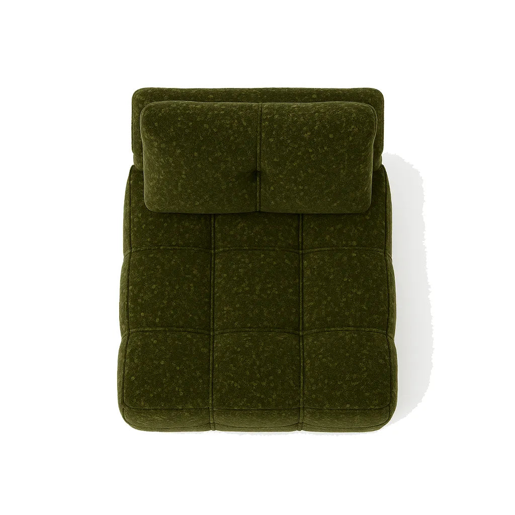 VelvetMoss Single Floor Sofa