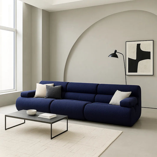 BambooLoom Triple Floor Sofa – Navy