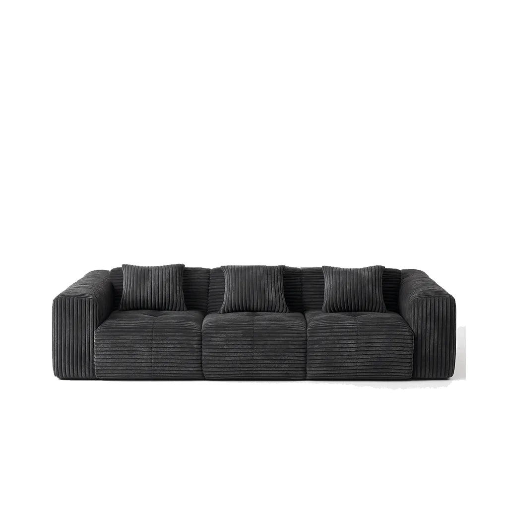 BreadLoom Triple Floor Sofa – Charcoal