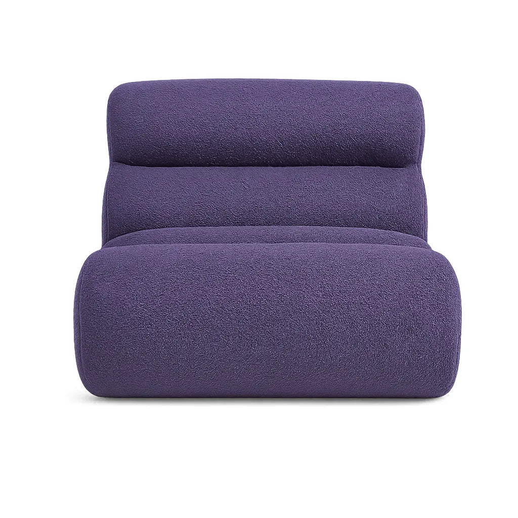 BambooLoom Single Floor Sofa – Boneless Compression Chair in Lilac Purple