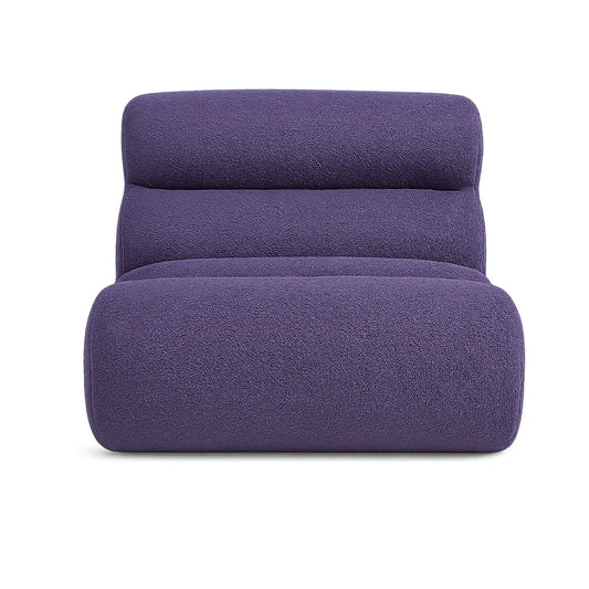 BambooLoom Single Floor Sofa – Boneless Compression Chair in Lilac Purple