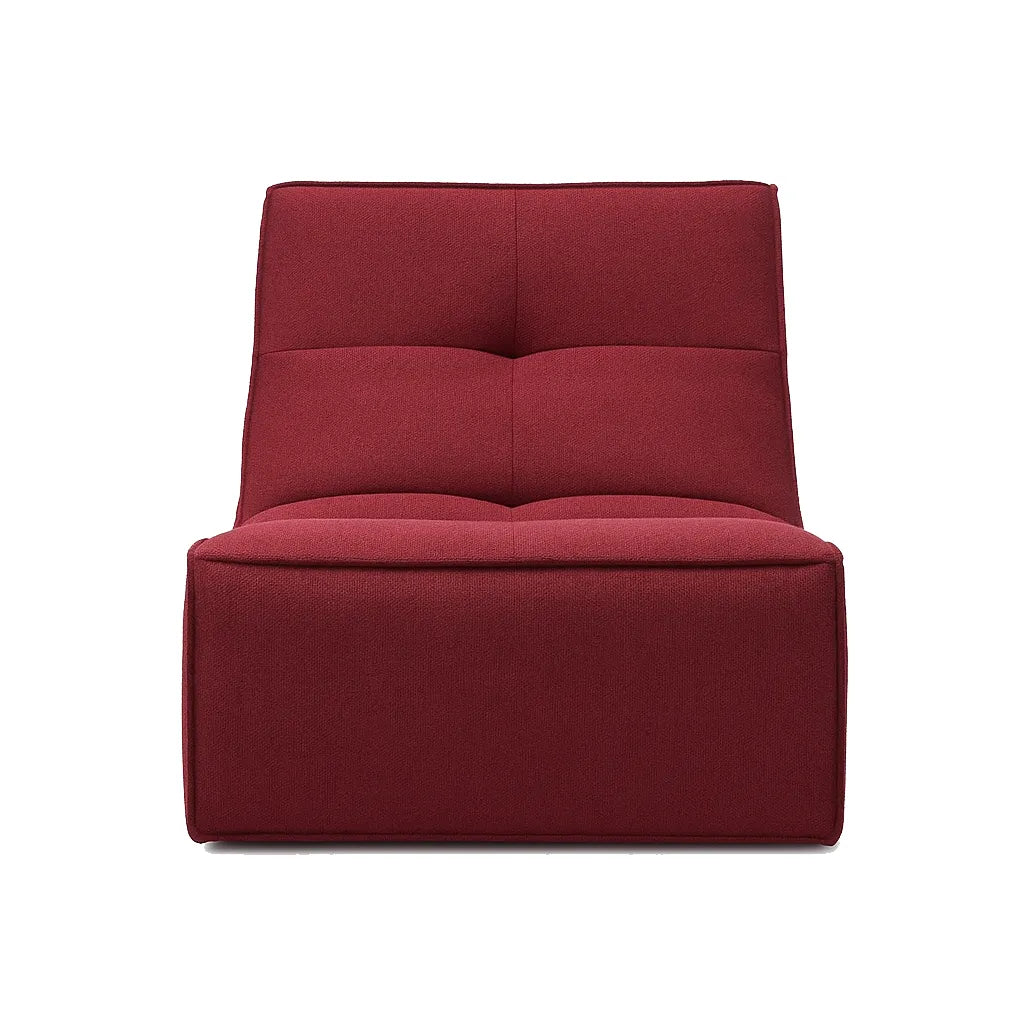 CubeLoom Single Floor Sofa – Wine Red