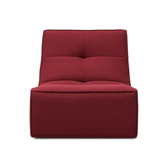 CubeLoom Single Floor Sofa – Boneless Compression Chair in Wine Red