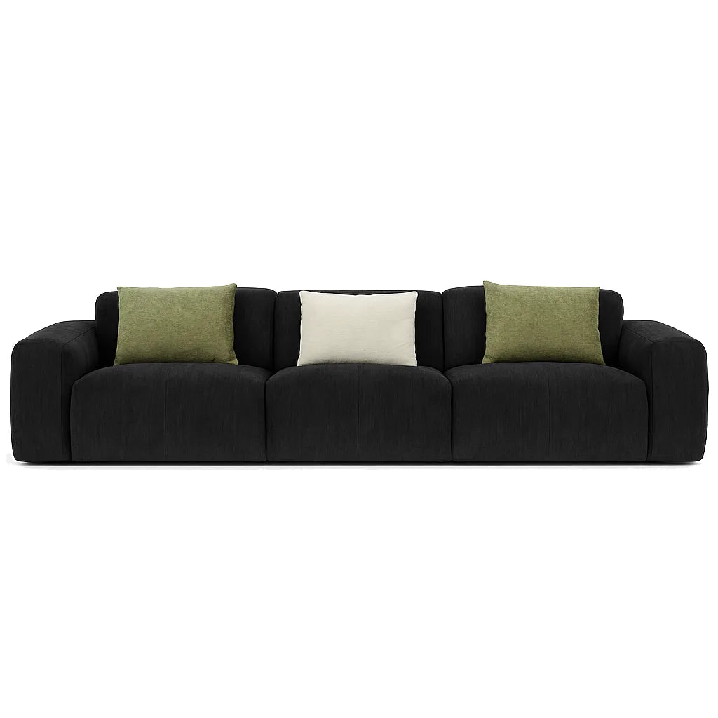 ToastLoom Triple Floor Sofa – Boneless Compression Couch in Charcoal Gray