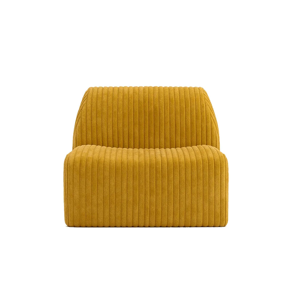 HoneyRidge Single Floor Sofa – Honey Gold