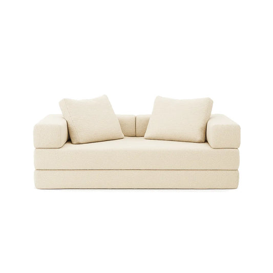 CloudLoom Double Sofa — Minimalist Compression Couch for Modern Living Spaces
