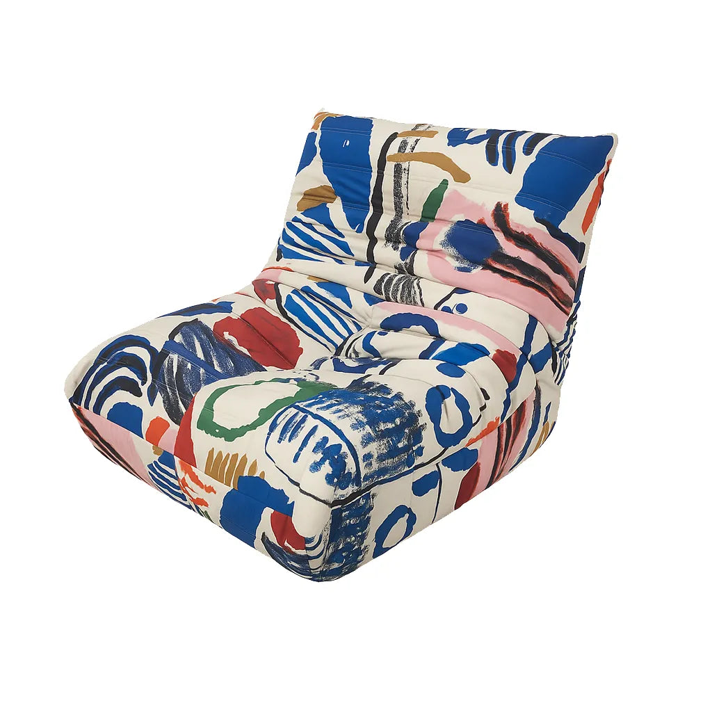 AbstractPop Single Floor Sofa – Boneless Compression Chair for Small Spaces