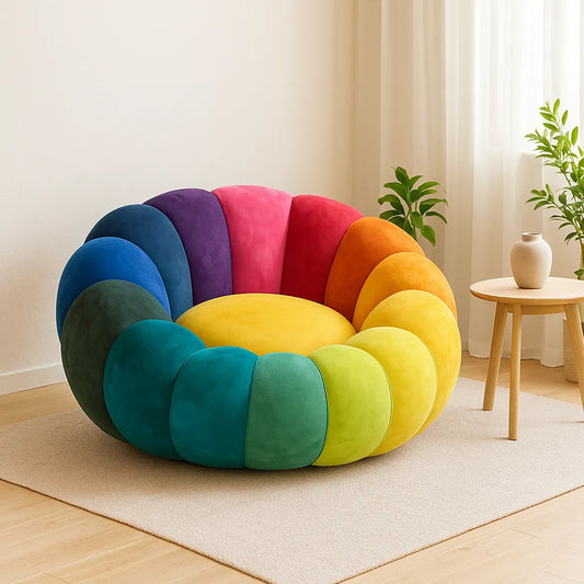 SunBloom Single Floor Sofa – Rainbow