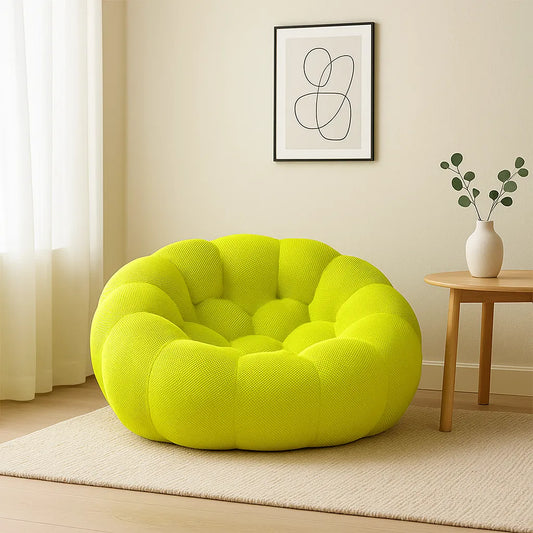BallLoom Single Floor Sofa – Neon Yellow