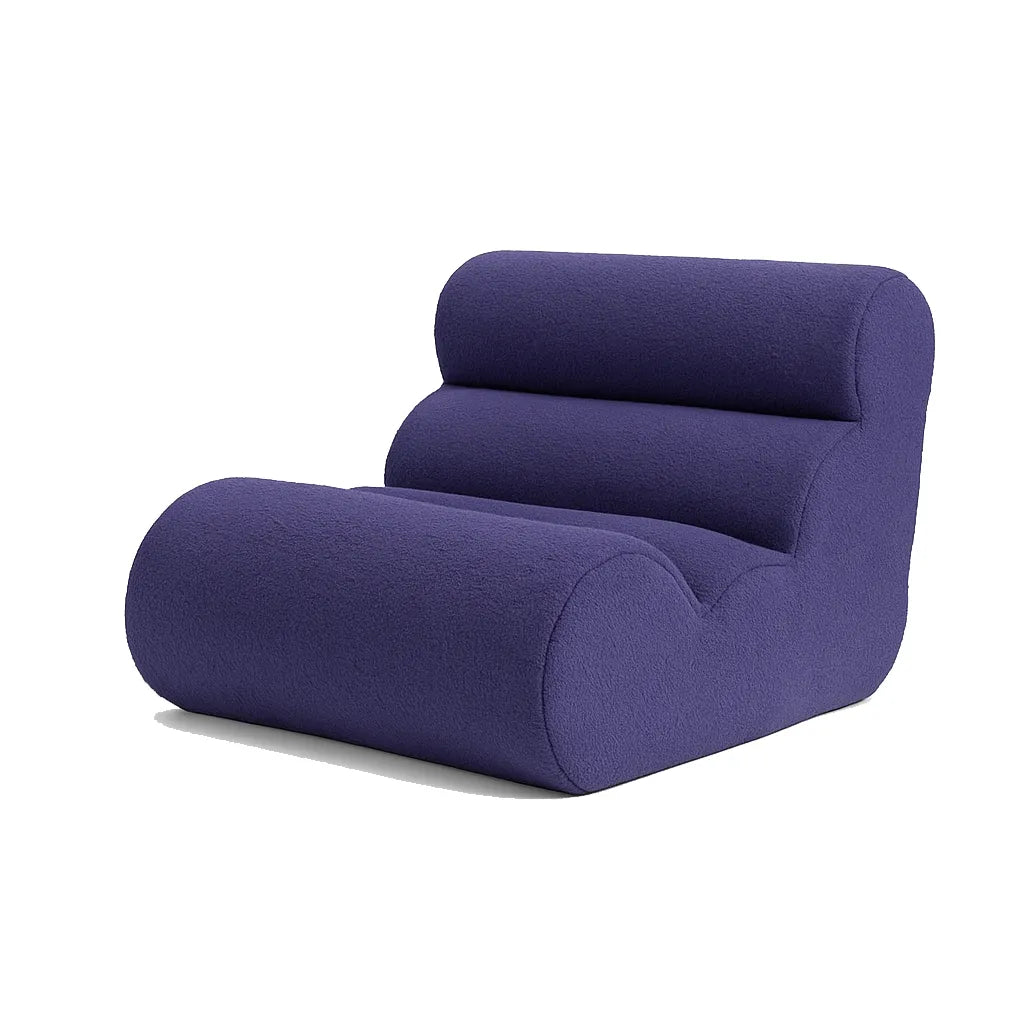 BambooLoom Single Floor Sofa – Boneless Compression Chair in Lilac Purple
