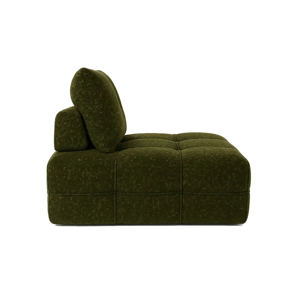 VelvetMoss Single Floor Sofa