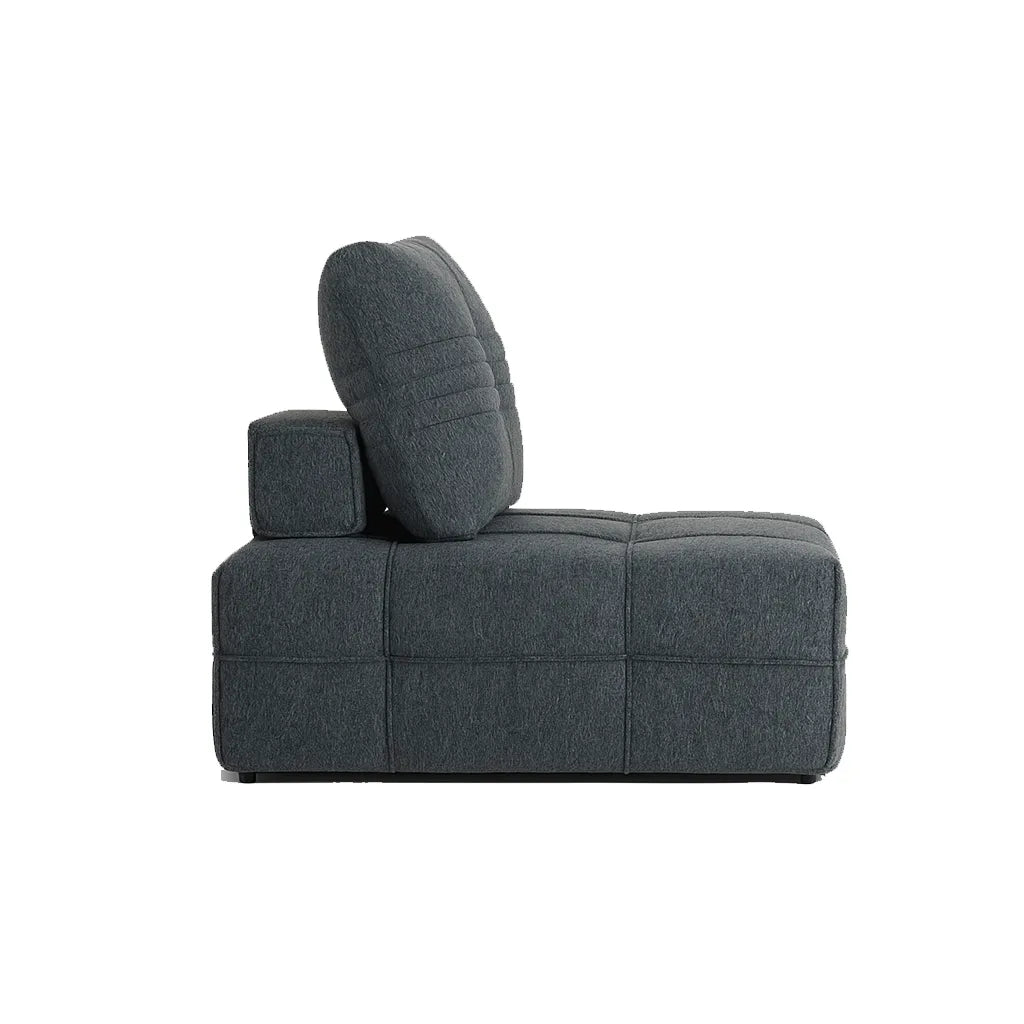 SlateLoom Single Floor Sofa – Gray
