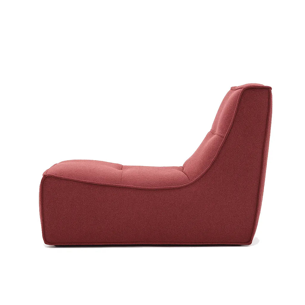 CubeLoom Single Floor Sofa – Wine Red