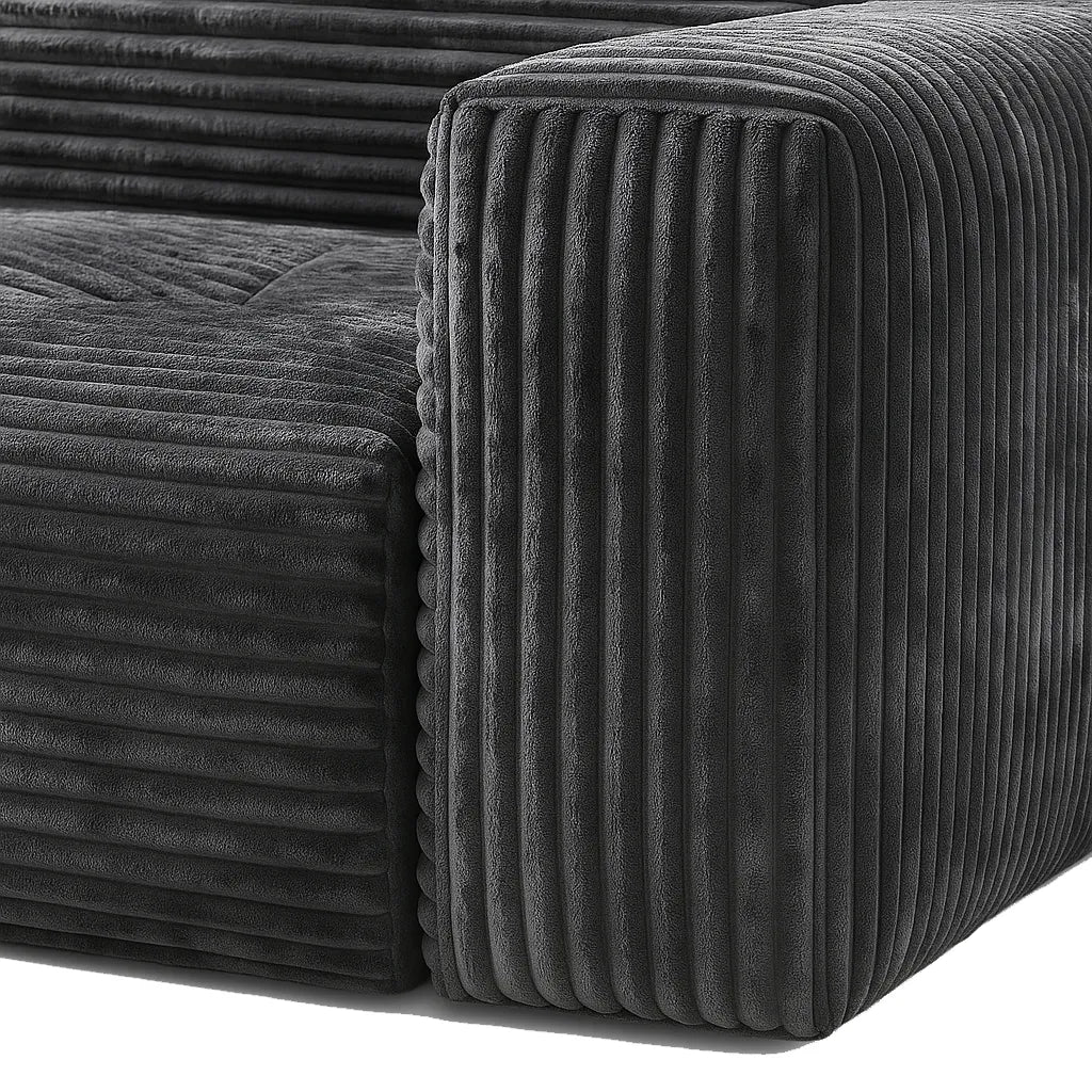 BreadLoom Triple Floor Sofa – Charcoal