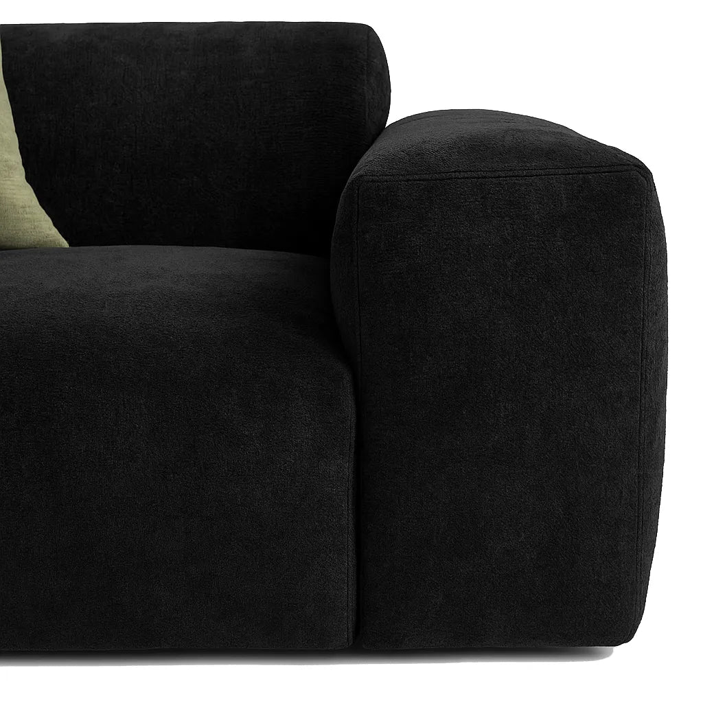 ToastLoom Triple Floor Sofa – Boneless Compression Couch in Charcoal Gray