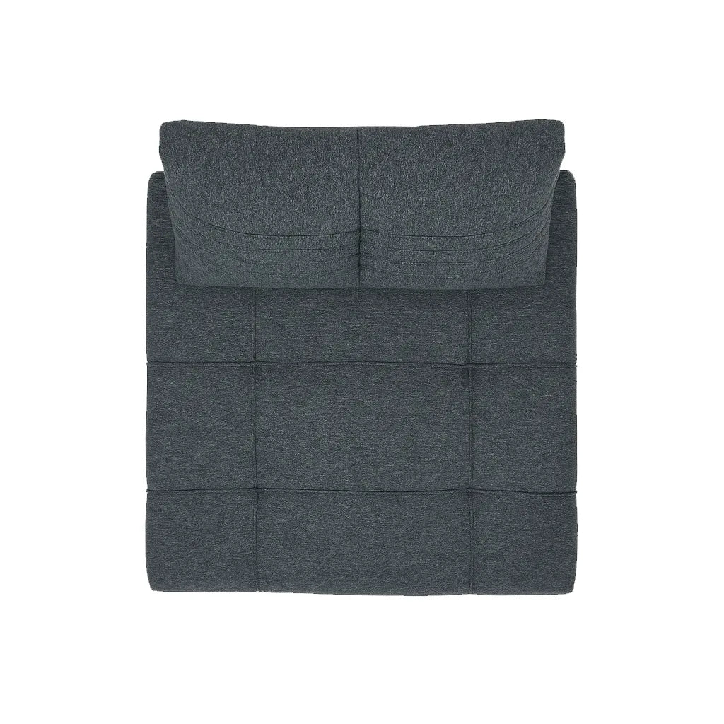 SlateLoom Single Floor Sofa – Gray