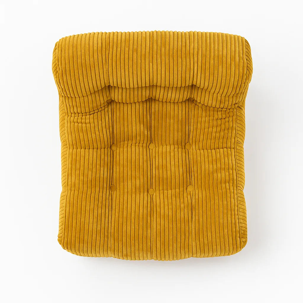 WaffleLoom Single Floor Sofa – Honey Gold