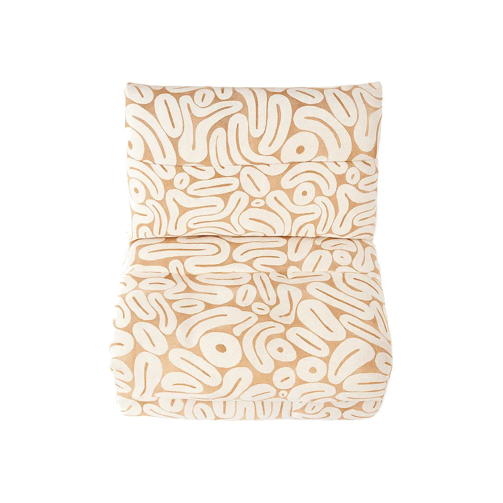 CaramelLoom Single Floor Sofa – Caramel