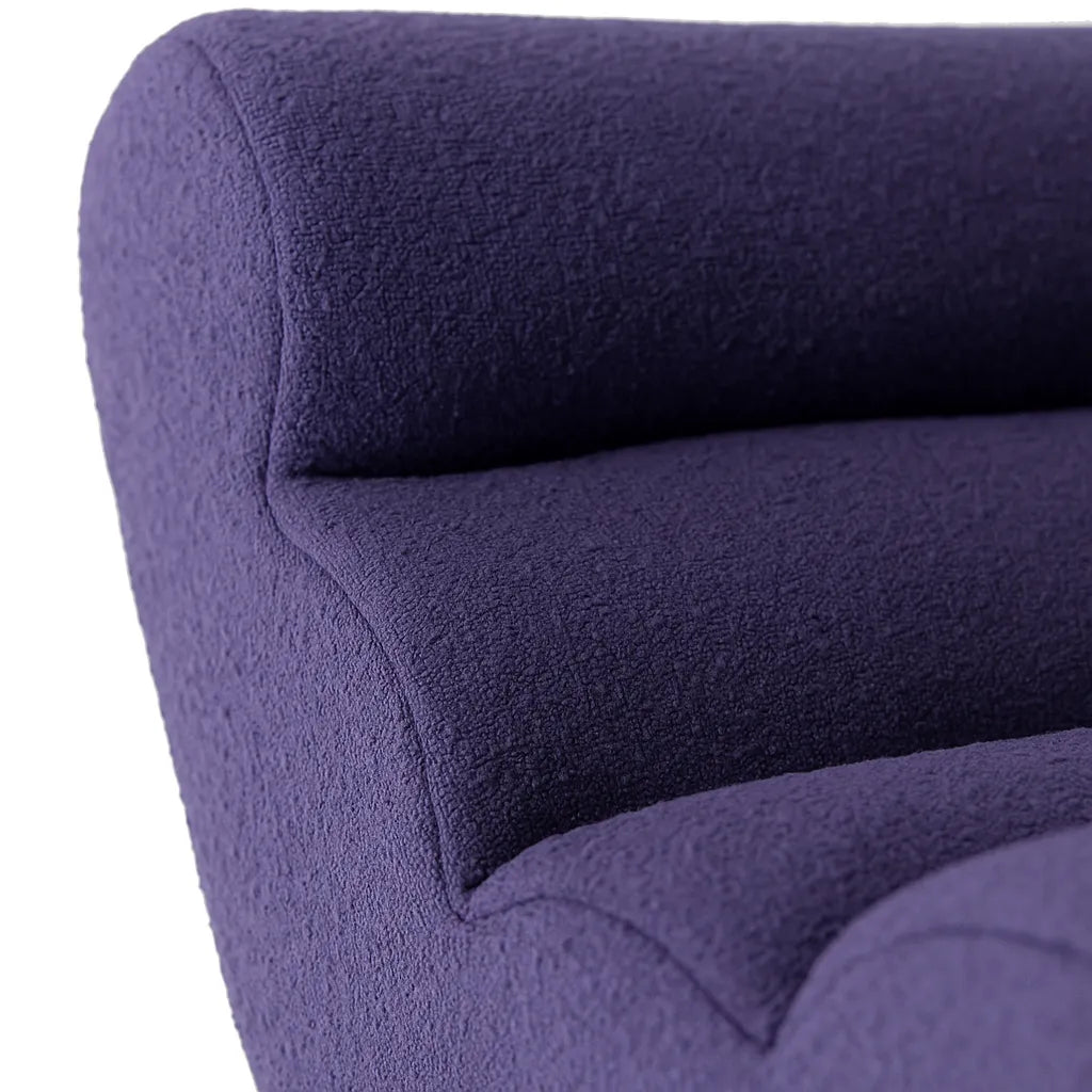 BambooLoom Single Floor Sofa – Boneless Compression Chair in Lilac Purple