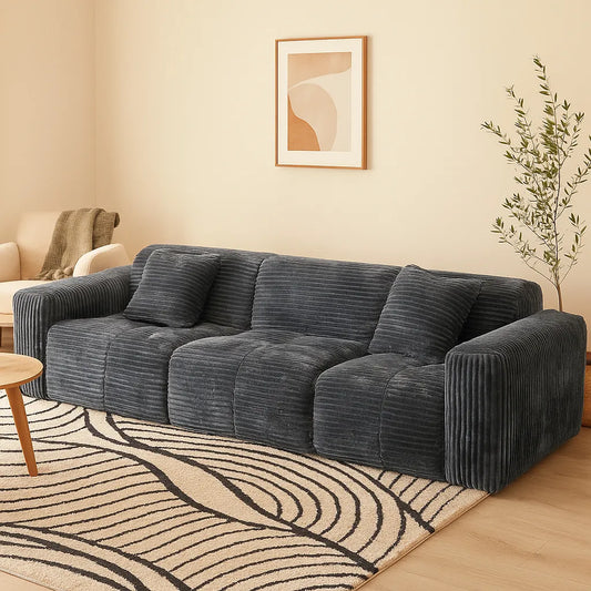 BreadLoom Triple Floor Sofa – Charcoal
