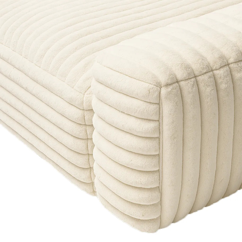 ChannelNest Triple Floor Sofa – Cream White