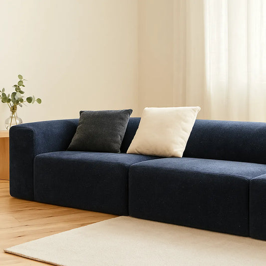 BlockLoom Triple Floor Sofa – Midnight Blue