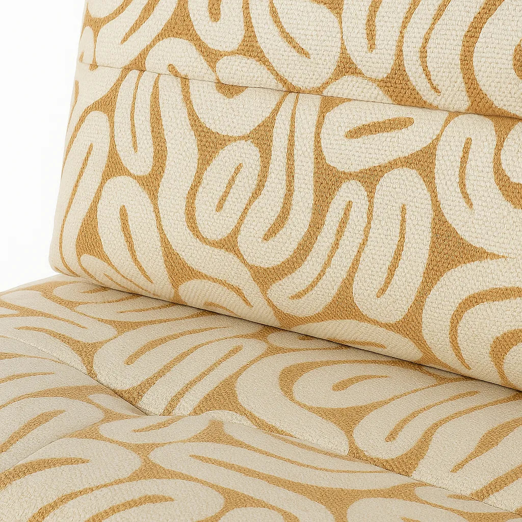 CaramelLoom Single Floor Sofa – Caramel